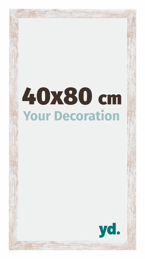 Catania MDF Photo Frame 40x80cm White Wash Size | Yourdecoration.com