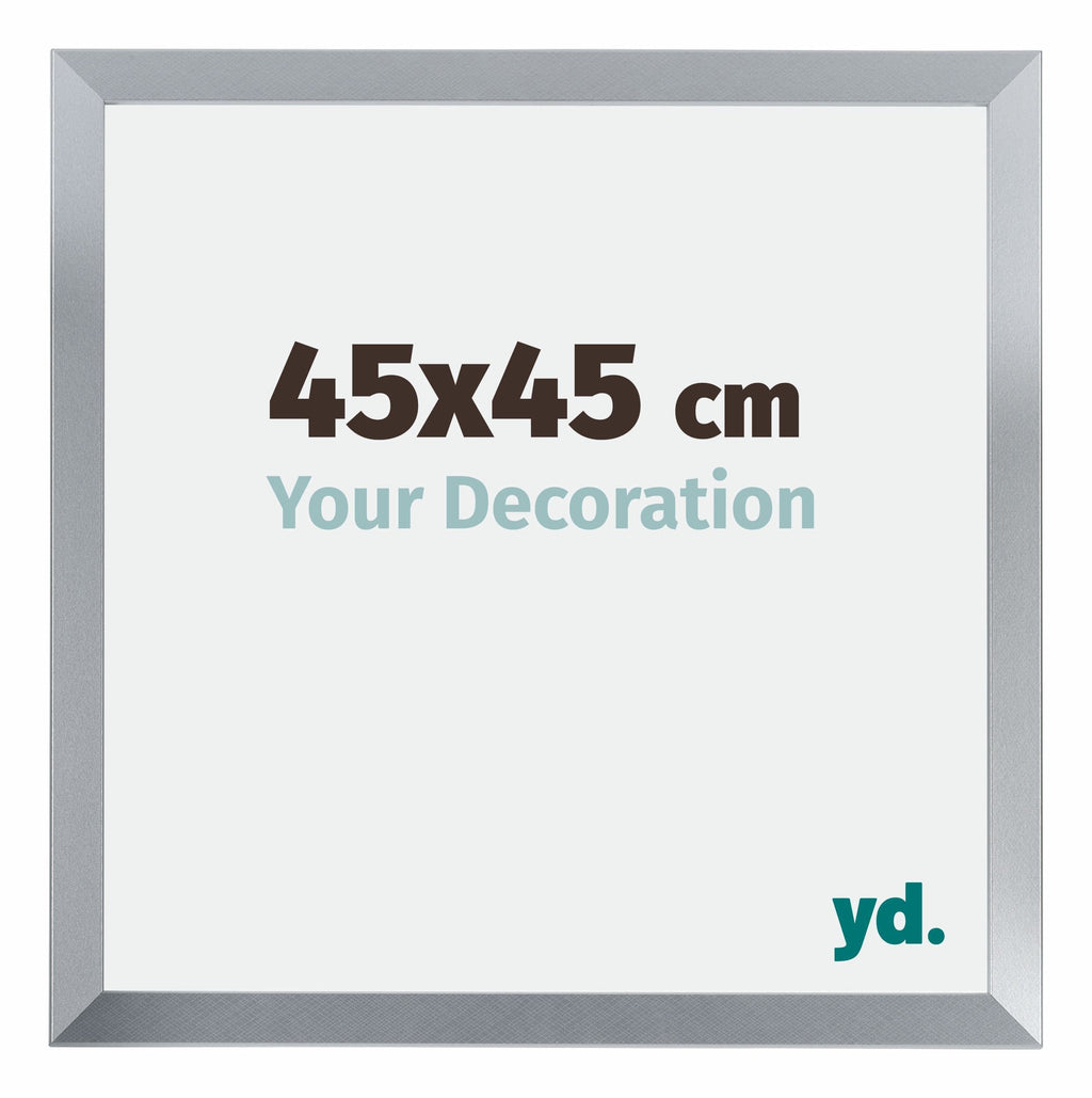 Catania MDF Photo Frame 45x45cm Silver Size | Yourdecoration.com