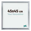 Catania MDF Photo Frame 45x45cm Silver Size | Yourdecoration.com