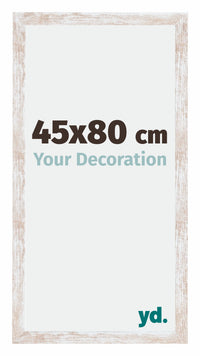 Catania MDF Photo Frame 45x80cm White Wash Size | Yourdecoration.com