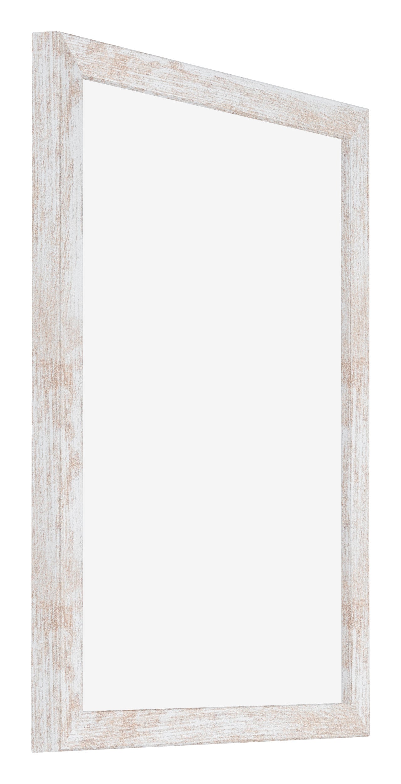 Catania MDF Photo Frame 48x64cm White Wash Front Oblique | Yourdecoration.com