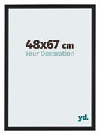 Catania MDF Photo Frame 48x67cm Black Front Size | Yourdecoration.com