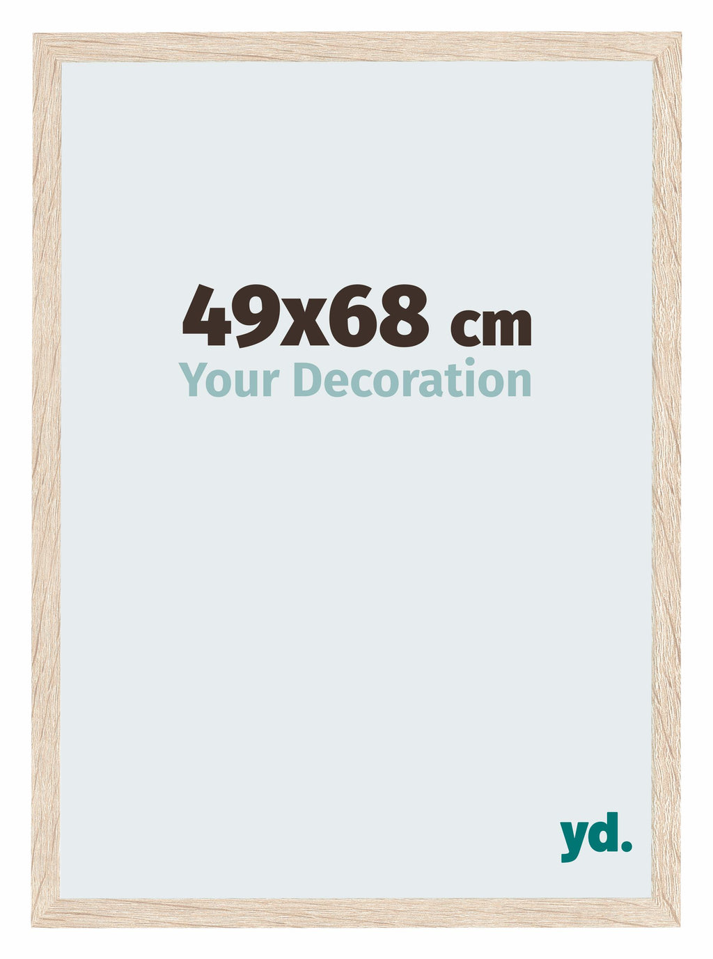 Catania MDF Photo Frame 49x68cm Oak Front Size | Yourdecoration.com