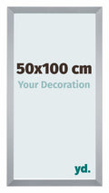 Catania MDF Photo Frame 50x100cm Silver Front Size | Yourdecoration.com