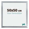 Catania MDF Photo Frame 50x50cm Silver Size | Yourdecoration.com