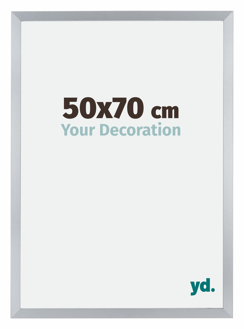 Catania MDF Photo Frame 50x70cm Silver Size | Yourdecoration.com