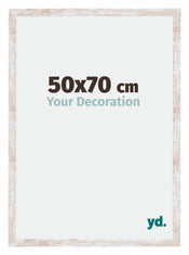 Catania MDF Photo Frame 50x70cm White Wash Size | Yourdecoration.com