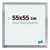 Catania MDF Photo Frame 55x55cm Silver Size | Yourdecoration.com