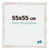 Catania MDF Photo Frame 55x55cm White Wash Size | Yourdecoration.com