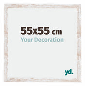 Catania MDF Photo Frame 55x55cm White Wash Size | Yourdecoration.com
