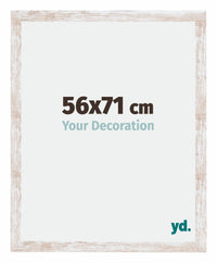 Catania MDF Photo Frame 56x71cm White Wash Size | Yourdecoration.com