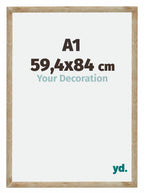 Catania MDF Photo Frame 59 4x84cm A1 Gold Size | Yourdecoration.com