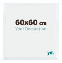 Catania MDF Photo Frame 60x60cm White Size | Yourdecoration.com
