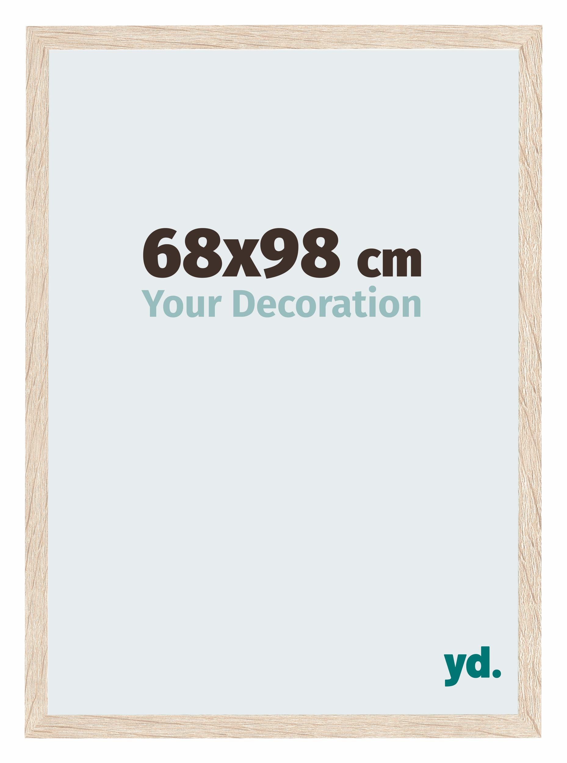 Catania MDF Photo Frame 68x98cm Oak Front Size | Yourdecoration.com