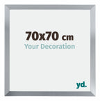 Catania MDF Photo Frame 70x70cm Silver Size | Yourdecoration.com