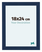 Como MDF Photo Frame 18x24cm Dark Blue Swept Front Size | Yourdecoration.com