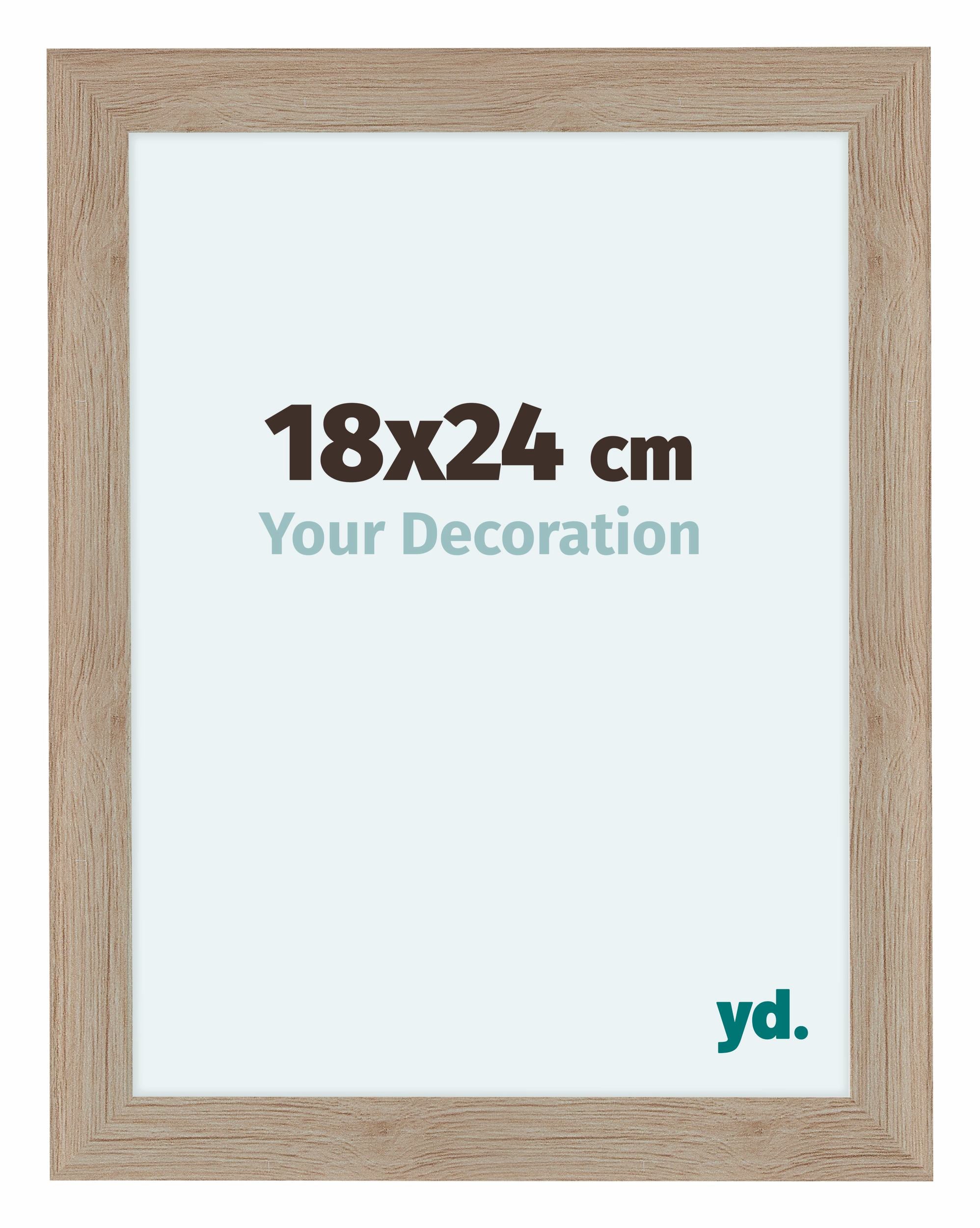 Como MDF Photo Frame 18x24cm Oak Light Front Size | Yourdecoration.com