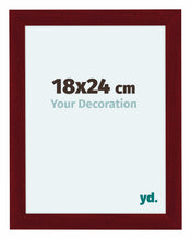 Como MDF Photo Frame 18x24cm Wine Red Swept Front Size | Yourdecoration.com