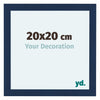 Como MDF Photo Frame 20x20cm Dark Blue Swept Front Size | Yourdecoration.com