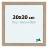 Como MDF Photo Frame 20x20cm Oak Light Front Size | Yourdecoration.com