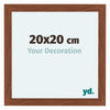 Como MDF Photo Frame 20x20cm Walnut Front Size | Yourdecoration.com