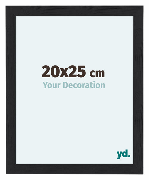 Como MDF Photo Frame 20x25cm Black Woodgrain Front Size | Yourdecoration.com