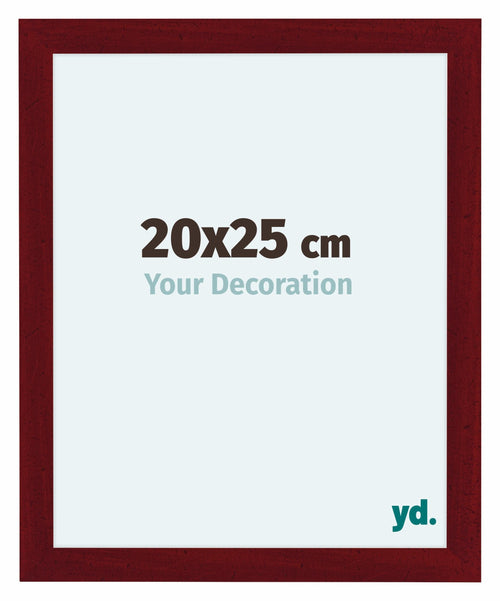 Como MDF Photo Frame 20x25cm Wine Red Swept Front Size | Yourdecoration.com