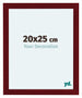 Como MDF Photo Frame 20x25cm Wine Red Swept Front Size | Yourdecoration.com