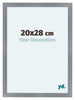 Como MDF Photo Frame 20x28cm Aluminium Brushed Front Size | Yourdecoration.com