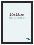 Como MDF Photo Frame 20x28cm Black Woodgrain Front Size | Yourdecoration.com