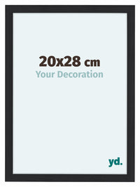 Como MDF Photo Frame 20x28cm Black Woodgrain Front Size | Yourdecoration.com