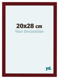 Como MDF Photo Frame 20x28cm Wine Red Swept Front Size | Yourdecoration.com