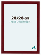 Como MDF Photo Frame 20x28cm Wine Red Swept Front Size | Yourdecoration.com