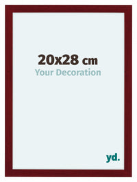 Como MDF Photo Frame 20x28cm Wine Red Swept Front Size | Yourdecoration.com