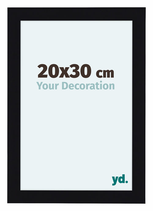 Como MDF Photo Frame 20x30cm Black High Gloss Front Size | Yourdecoration.com