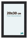 Como MDF Photo Frame 20x30cm Black Woodgrain Front Size | Yourdecoration.com