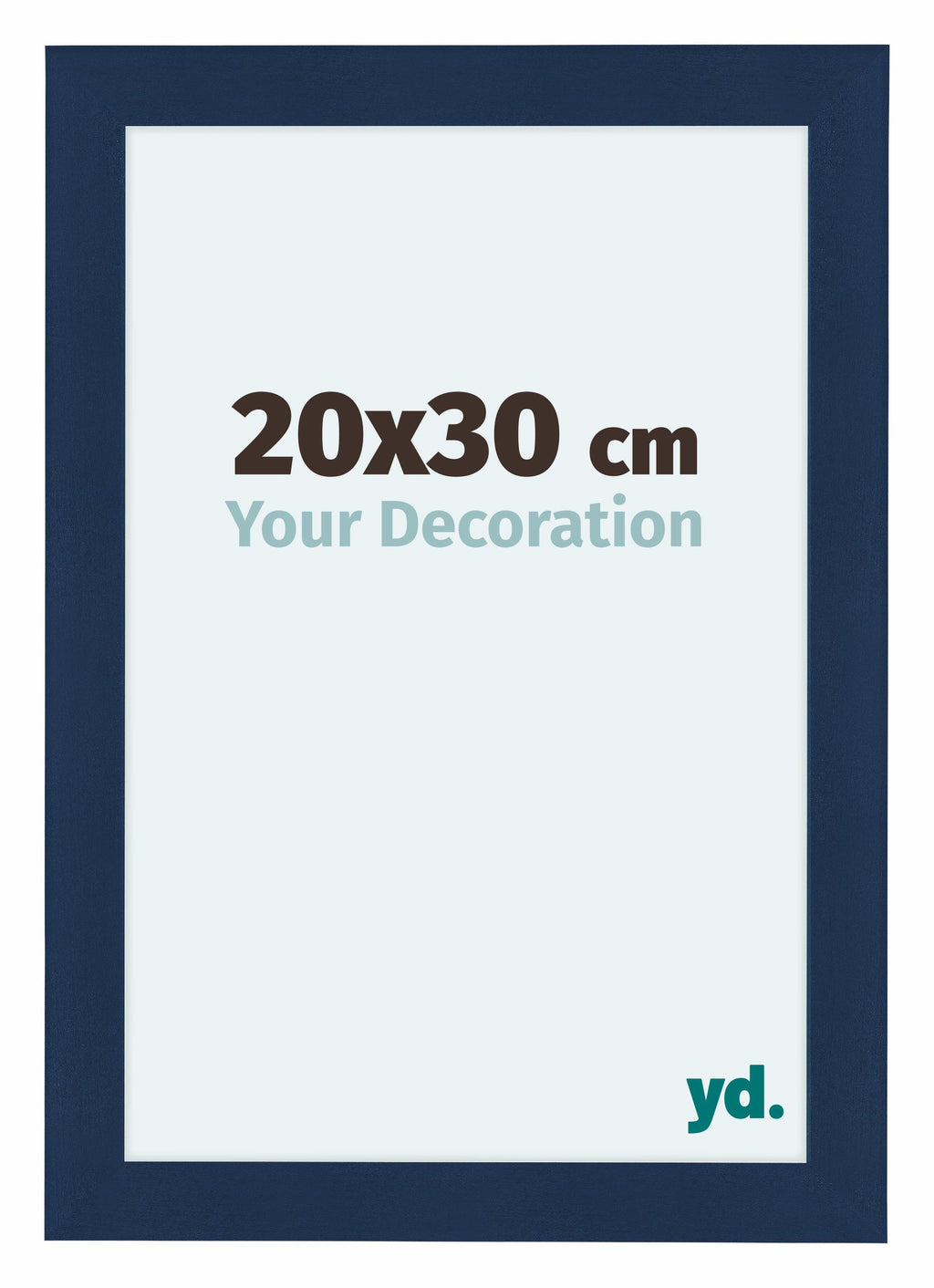 Como MDF Photo Frame 20x30cm Dark Blue Swept Front Size | Yourdecoration.com