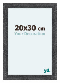 Como MDF Photo Frame 20x30cm Gray Swept Front Size | Yourdecoration.com
