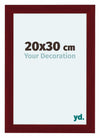 Como MDF Photo Frame 20x30cm Wine Red Swept Front Size | Yourdecoration.com