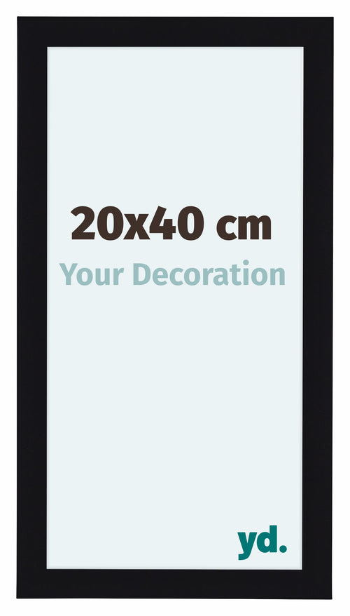 Como MDF Photo Frame 20x40cm Black High Gloss Front Size | Yourdecoration.com