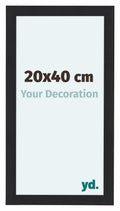 Como MDF Photo Frame 20x40cm Black Woodgrain Front Size | Yourdecoration.com