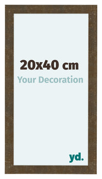 Como MDF Photo Frame 20x40cm Gold Antique Front Size | Yourdecoration.com