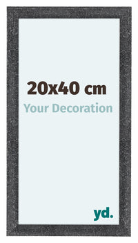 Como MDF Photo Frame 20x40cm Gray Swept Front Size | Yourdecoration.com
