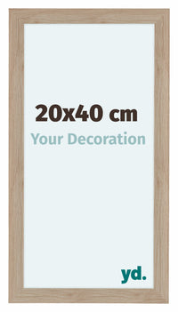 Como MDF Photo Frame 20x40cm Oak Light Front Size | Yourdecoration.com