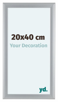Como MDF Photo Frame 20x40cm Silver Matte Front Size | Yourdecoration.com