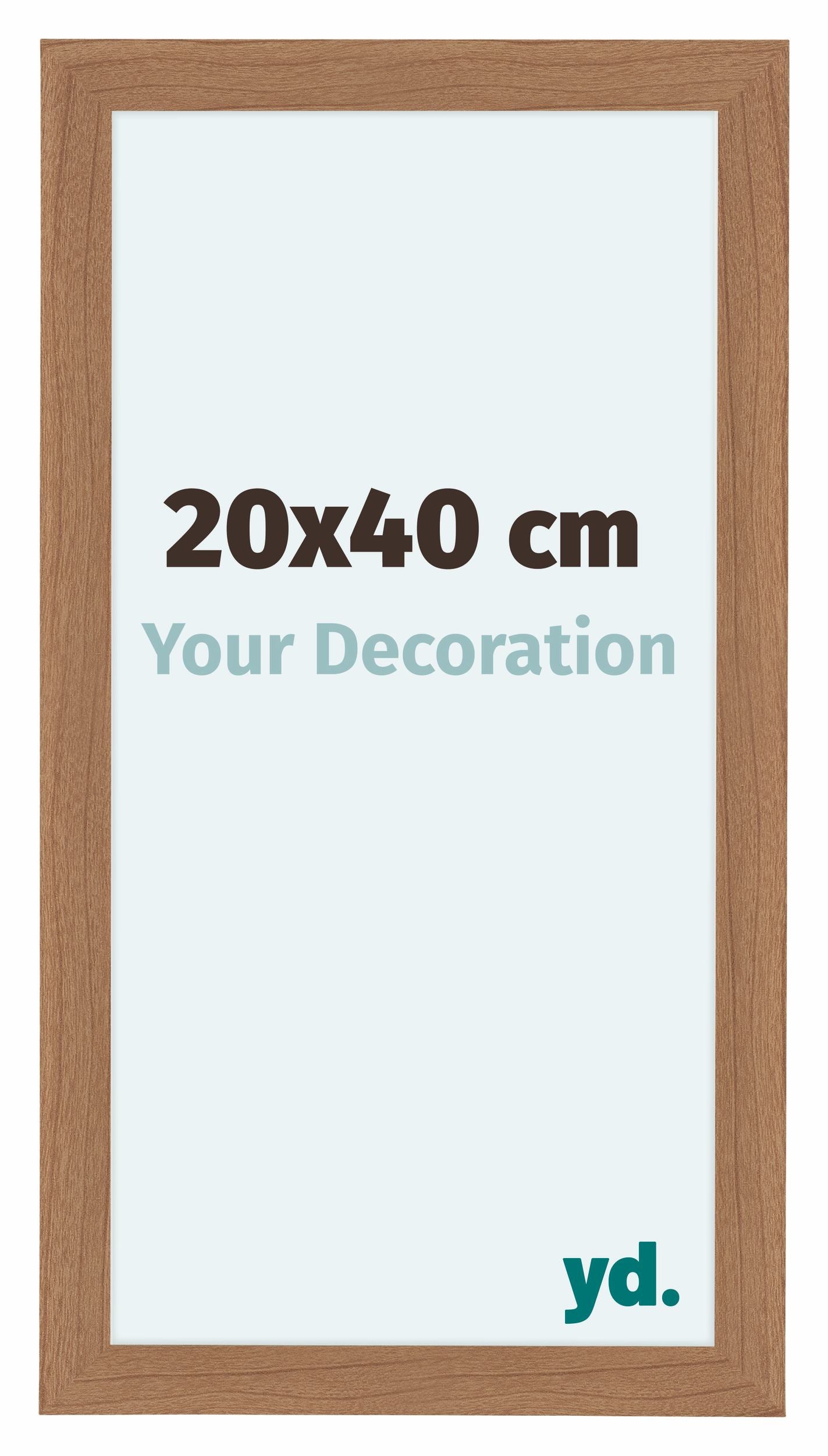 Como MDF Photo Frame 20x40cm Walnut Light Front Size | Yourdecoration.com