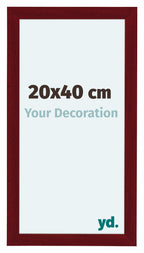 Como MDF Photo Frame 20x40cm Wine Red Swept Front Size | Yourdecoration.com