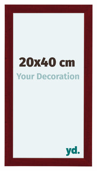 Como MDF Photo Frame 20x40cm Wine Red Swept Front Size | Yourdecoration.com