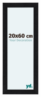 Como MDF Photo Frame 20x60cm Black Matte Front Size | Yourdecoration.com