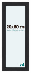Como MDF Photo Frame 20x60cm Black Woodgrain Front Size | Yourdecoration.com